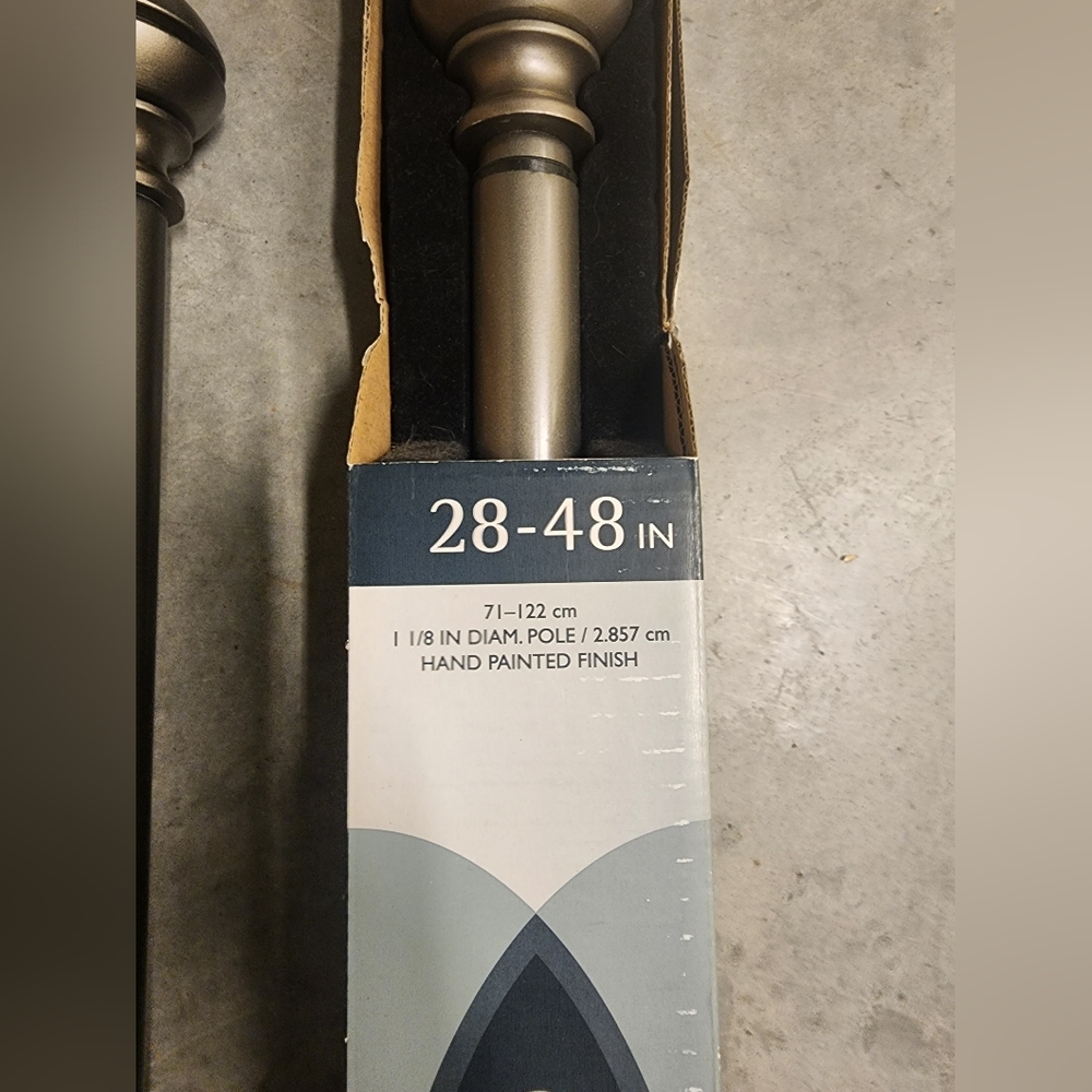 2 - CAMBRIA CONNECTIONS Curtain Rods (1 - NWT, 1 - NWOT)